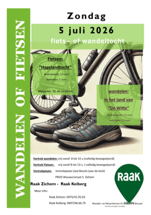 Wandelen in Het Land van De Witte en Hagelandtocht fietsen