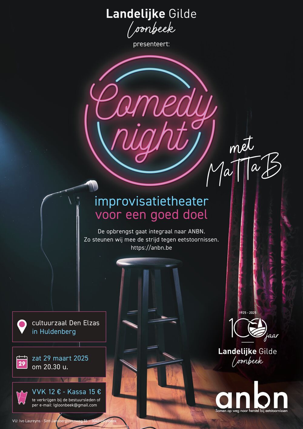 Comedynight voor het goede doel