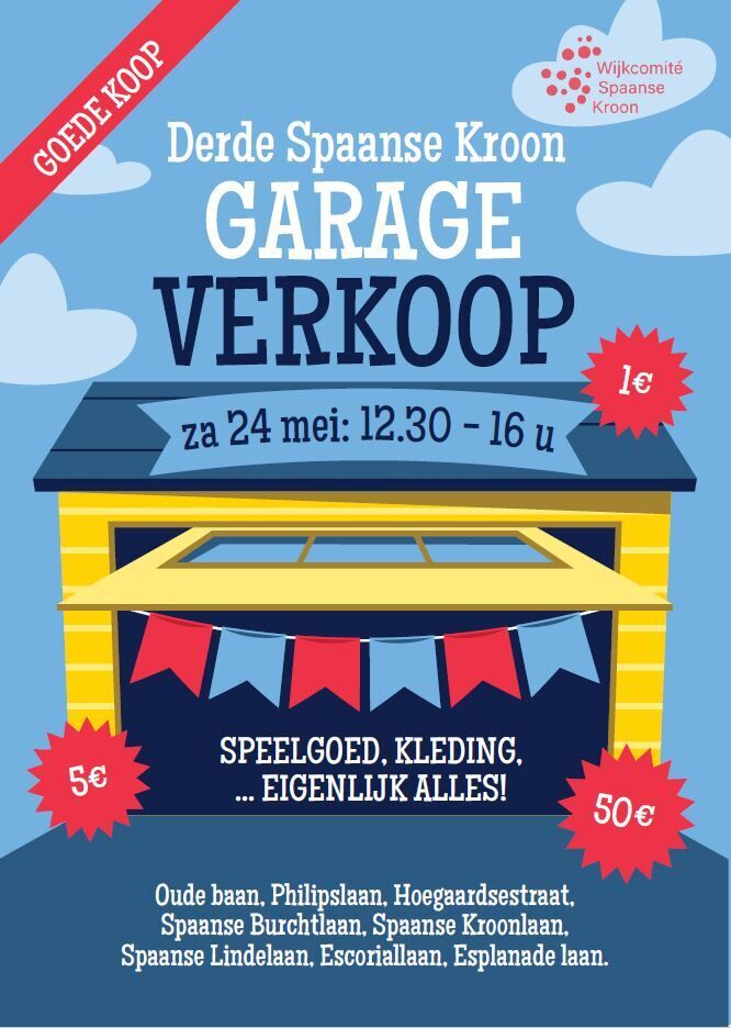 3e Garageverkoop Spaanse Kroonwijk