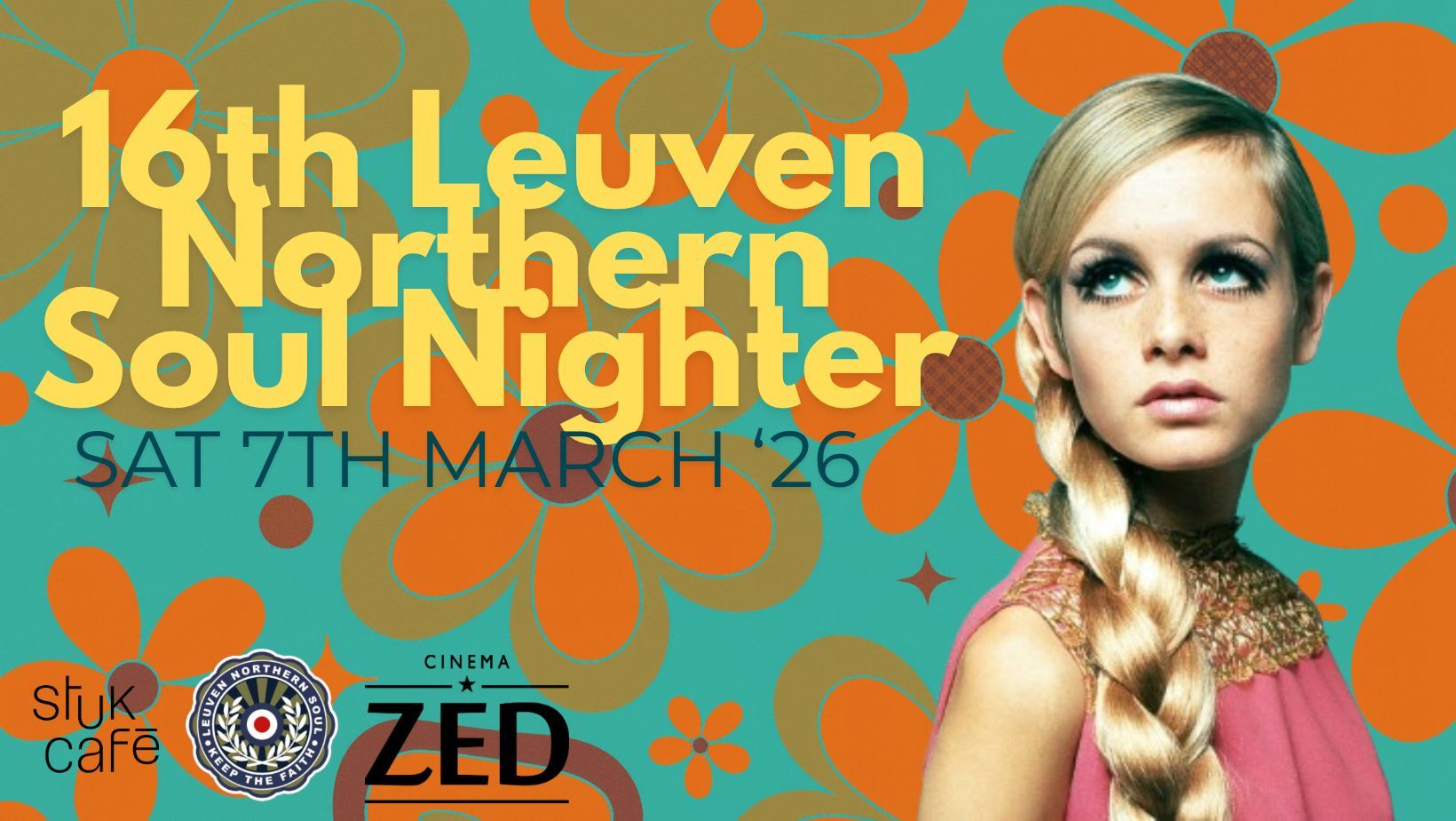 16th Leuven Northern Soul Nighter – Movie Special met Belgische Première van “TWIGGY”