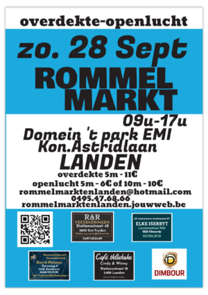 Rommelmarkt EMI domein 't park Landen